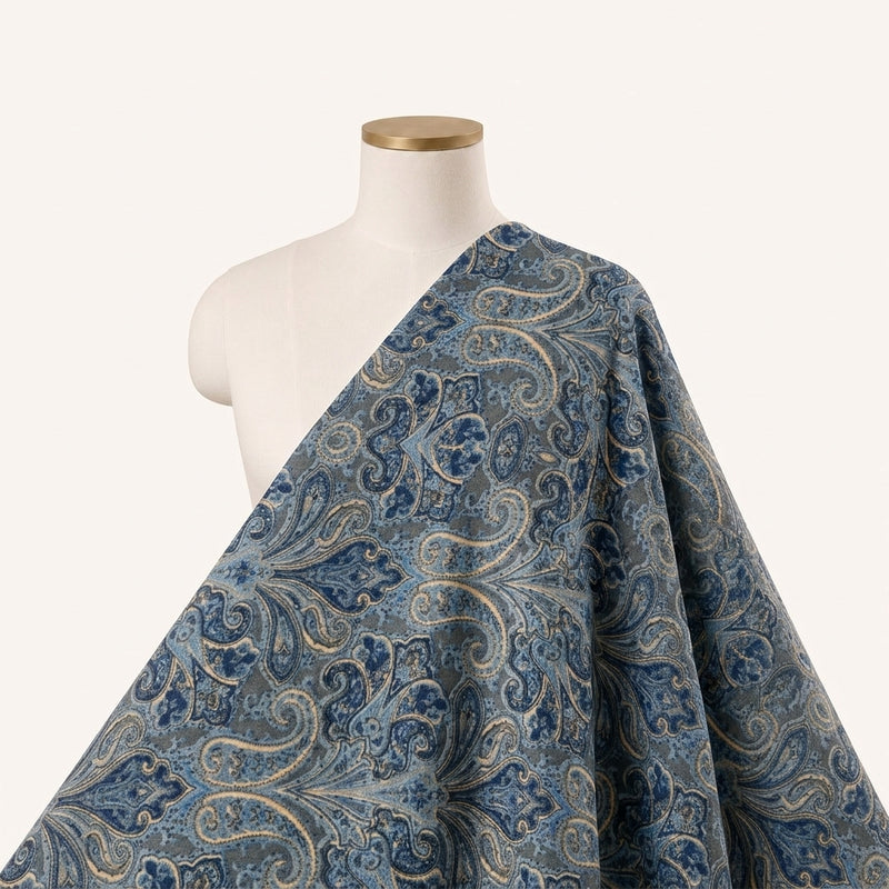 Paisley Crepe Fabric - EC17031 - Saree Drape