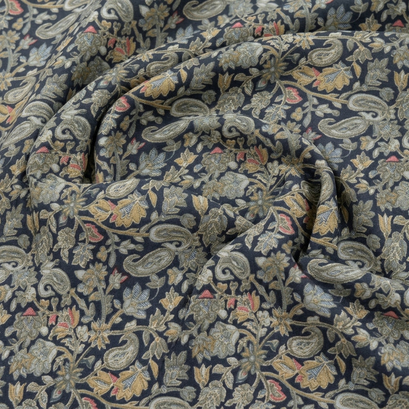Paisley Crepe Fabric - EC17034 - Swirl