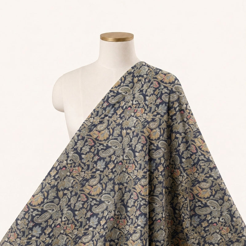 Paisley Crepe Fabric - EC17034 - Saree Drape