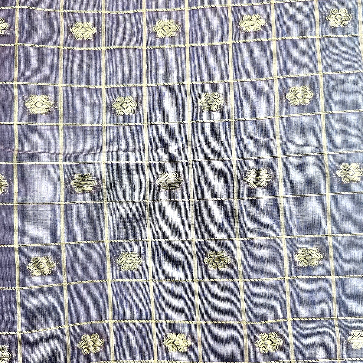 Checked Chanderi Cotton Fabric