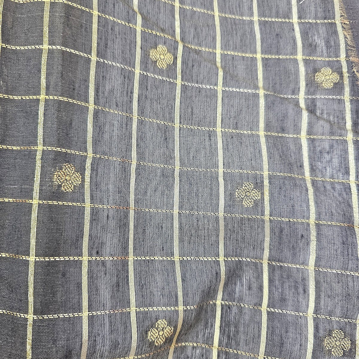 Checked Chanderi Cotton Fabric