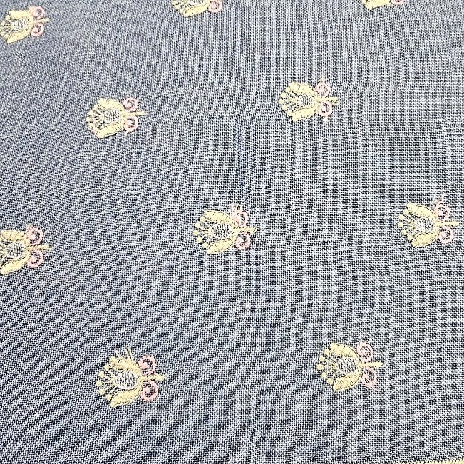 Embroidery Linen Fabric - EC17097 - Flat fabric