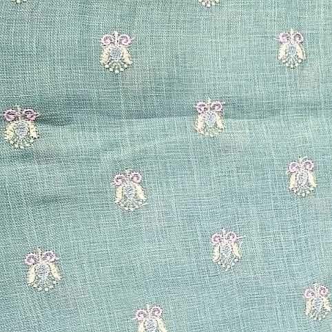 Embroidery Linen Fabric - EC17100 - Flat fabric