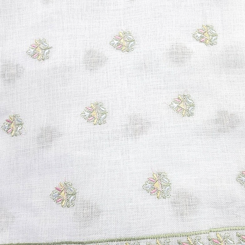 Embroidery Linen Fabric - EC17106 - Flat fabric