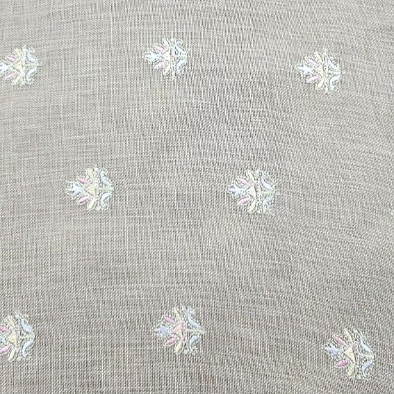 Embroidery Linen Fabric - EC17107 - Flat fabric