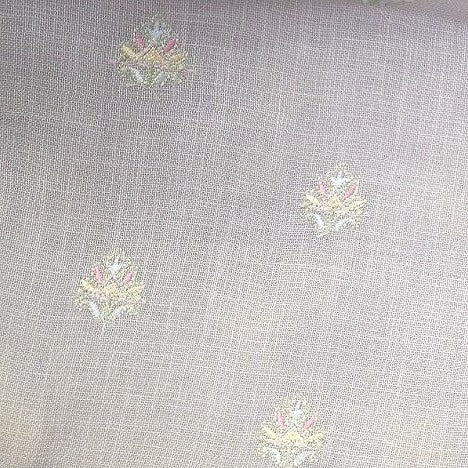 Embroidery Linen Fabric - EC17108 - Flat fabric