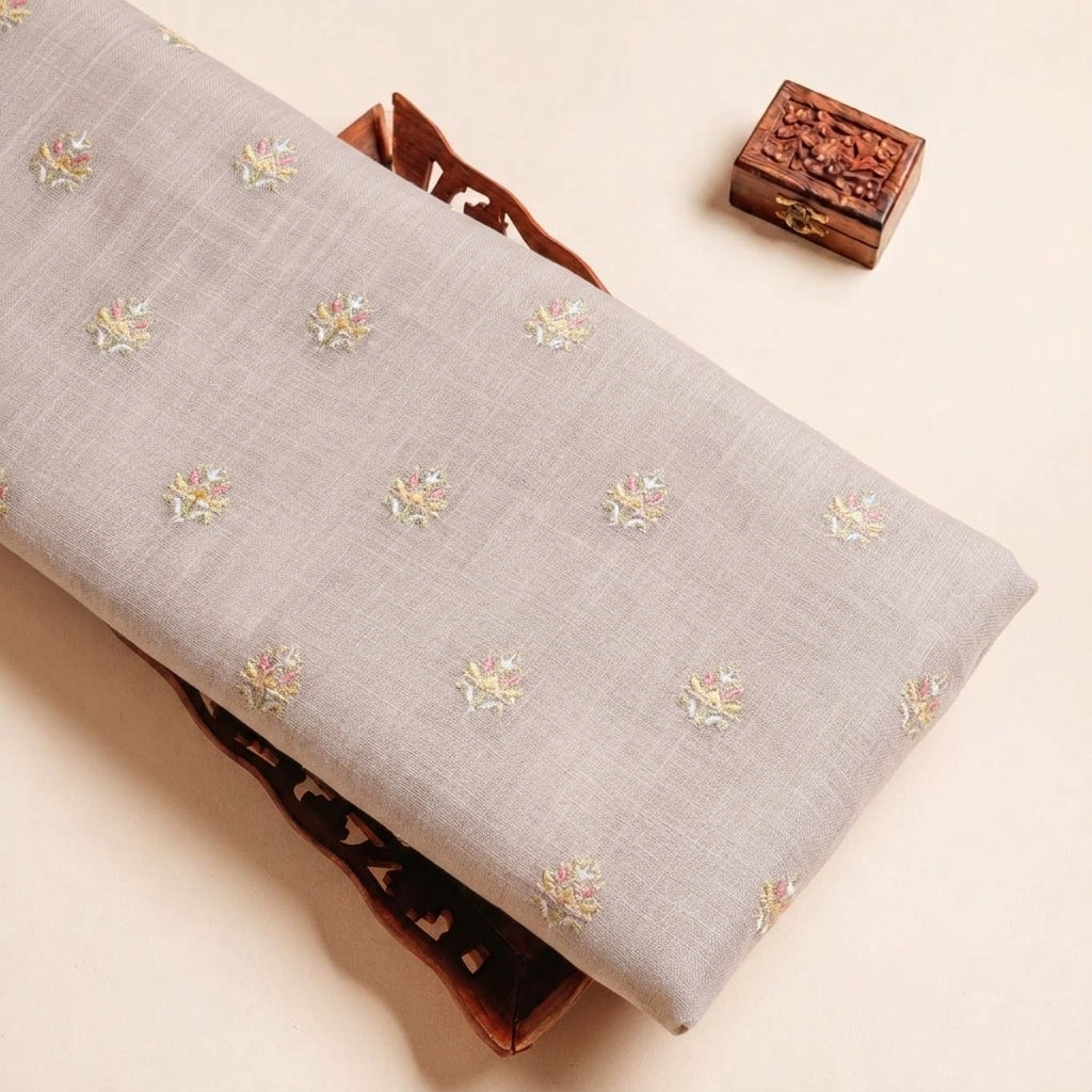 Embroidery Linen Fabric - EC17108 - tray_3