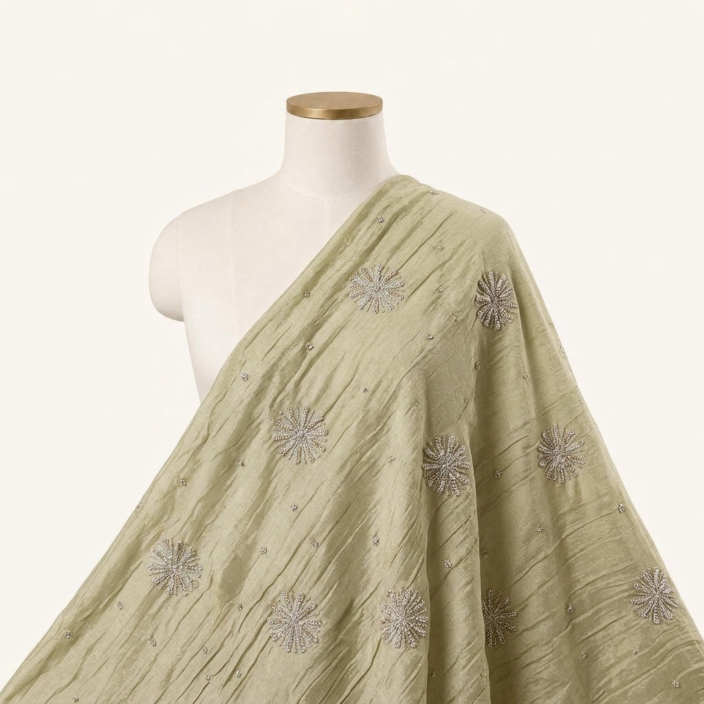 Embroidery Tissue Fabric - EC17147 - saree_drape