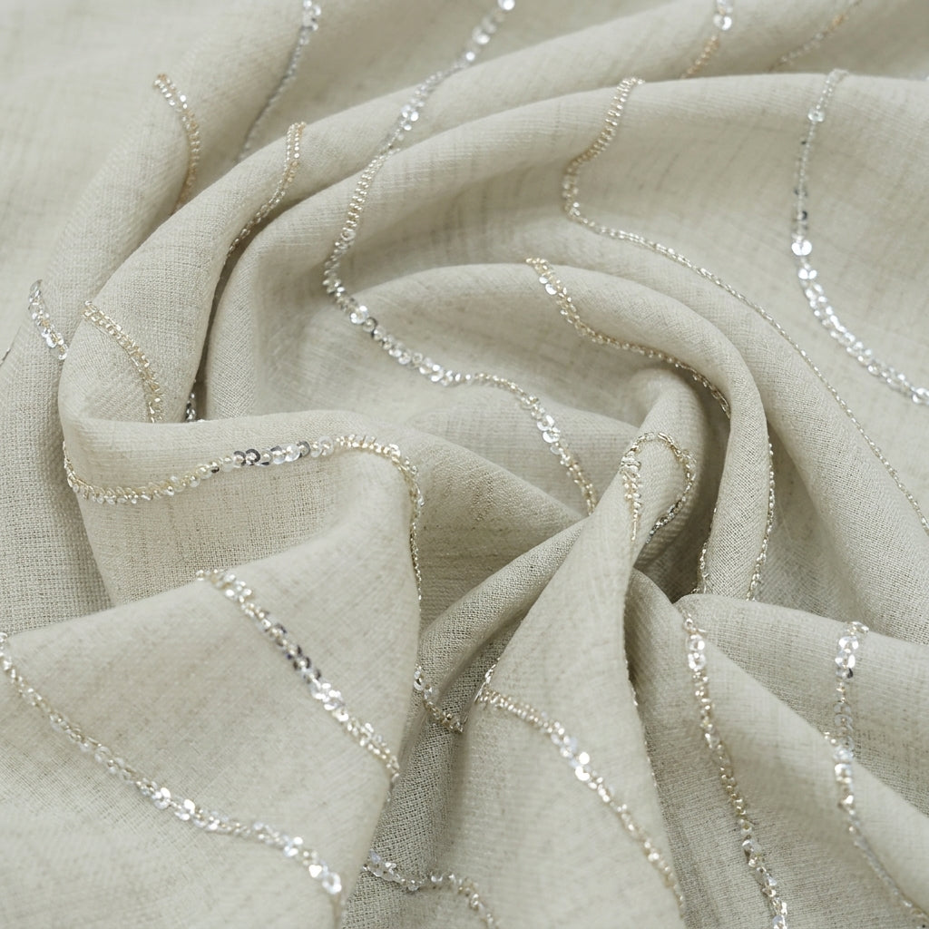 Embroidery Tissue Fabric - EC17156 - Swirl