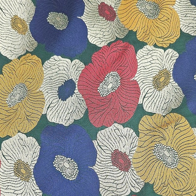 Floral Banaras Fabric - EC17160 - Flat fabric