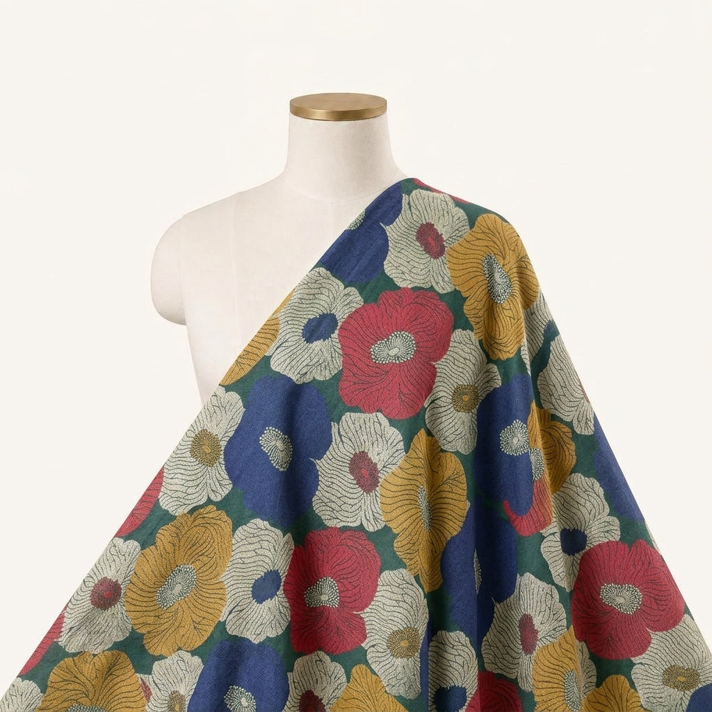 Floral Banaras Fabric - EC17160 - saree_drape