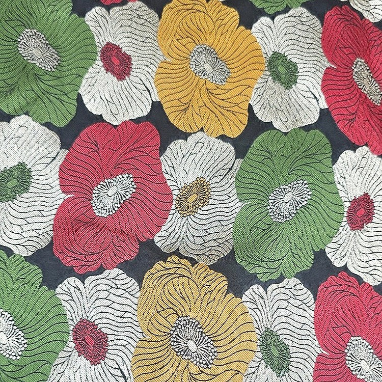 Floral Banaras Fabric - EC17161 - Flat fabric