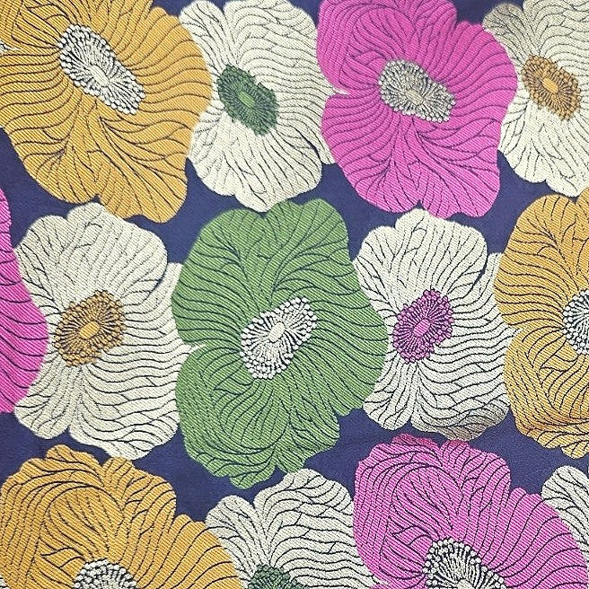 Floral Banaras Fabric - EC17164 - Flat fabric