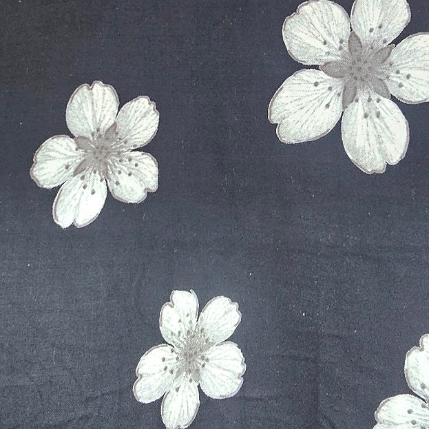 Floral Rayon Fabric - EC17171 - Flat fabric