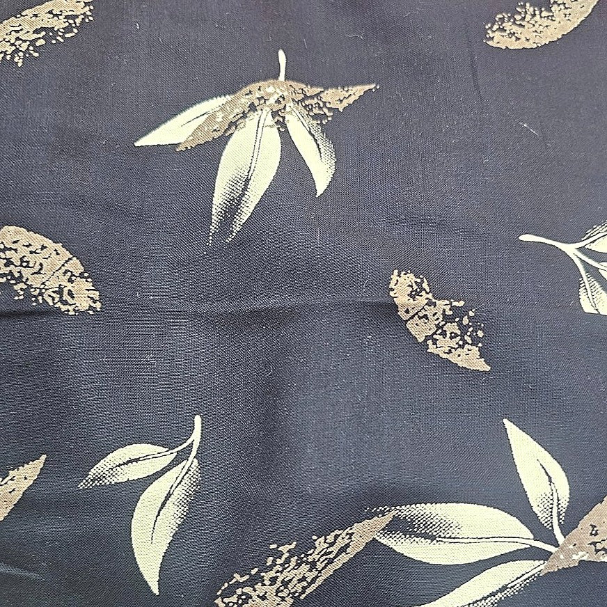 Leaf Rayon Fabric - EC17185 - Flat fabric