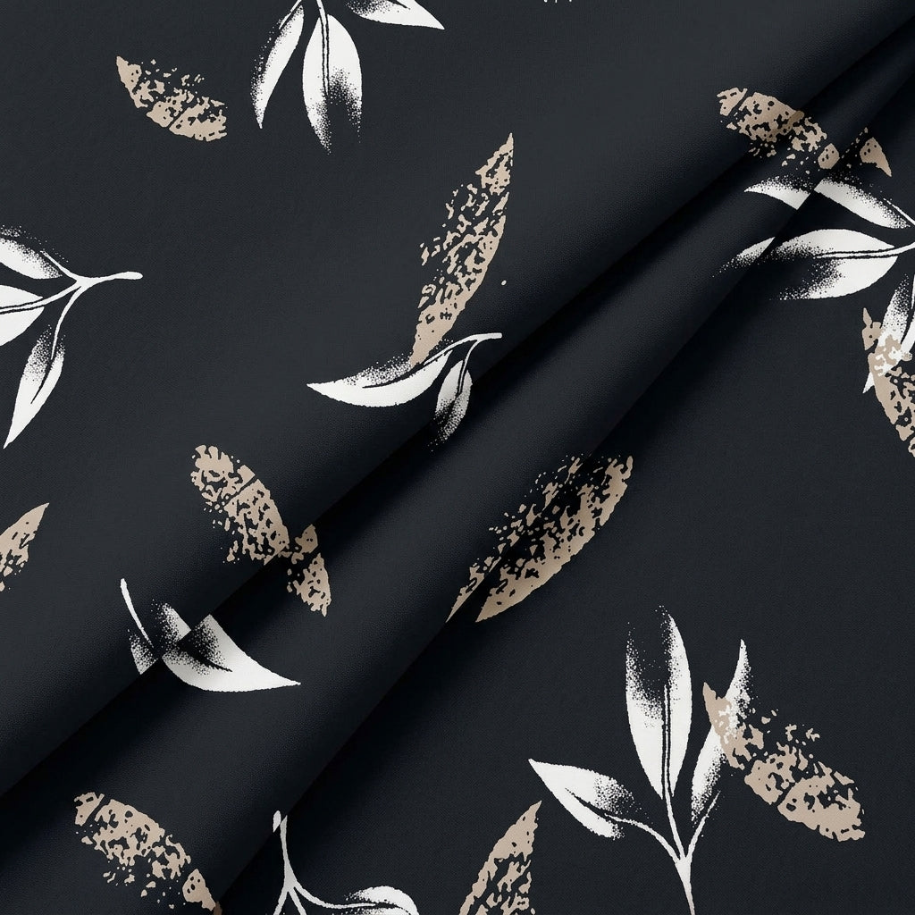 Folded Leaf Leaf Rayon Fabric