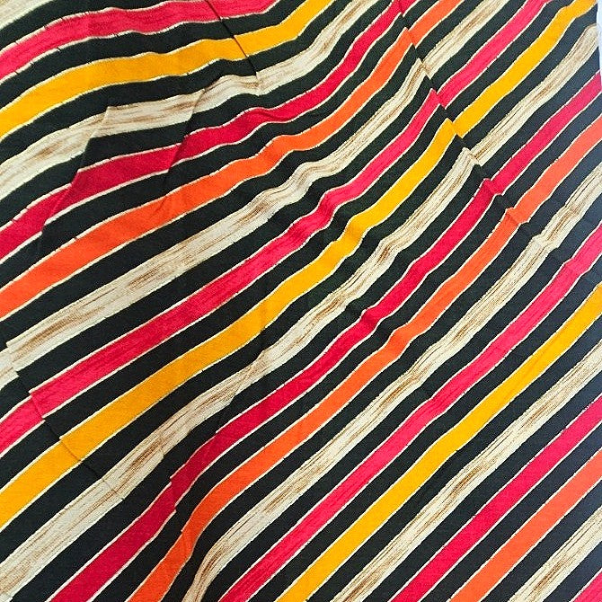 Stripes Rayon Fabric - EC17190 - Flat fabric