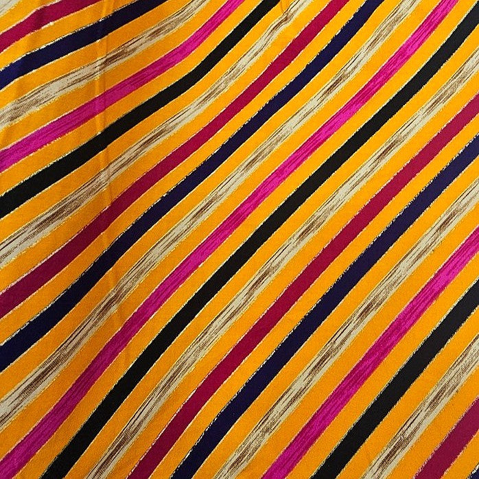 Stripes Rayon Fabric - EC17193 - Flat fabric