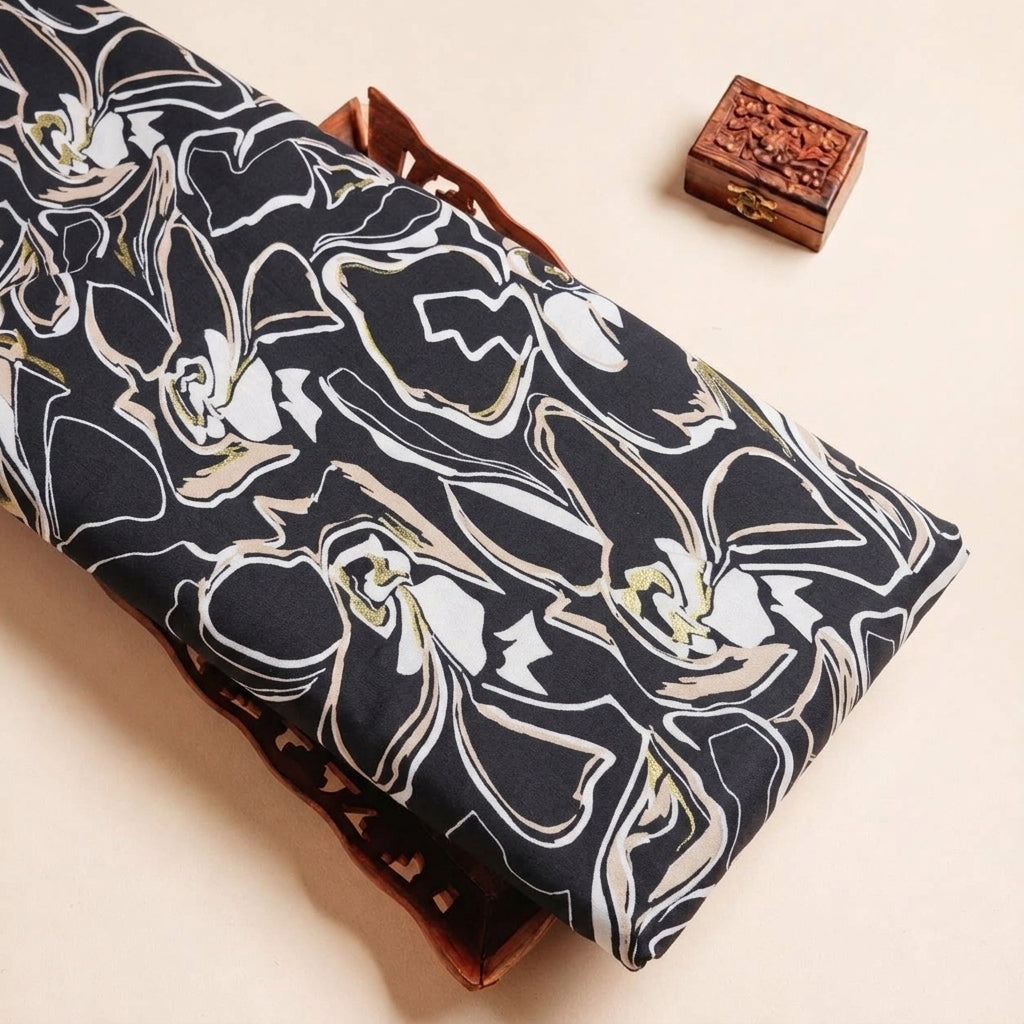 Floral Rayon Fabric - EC17197 - tray_3