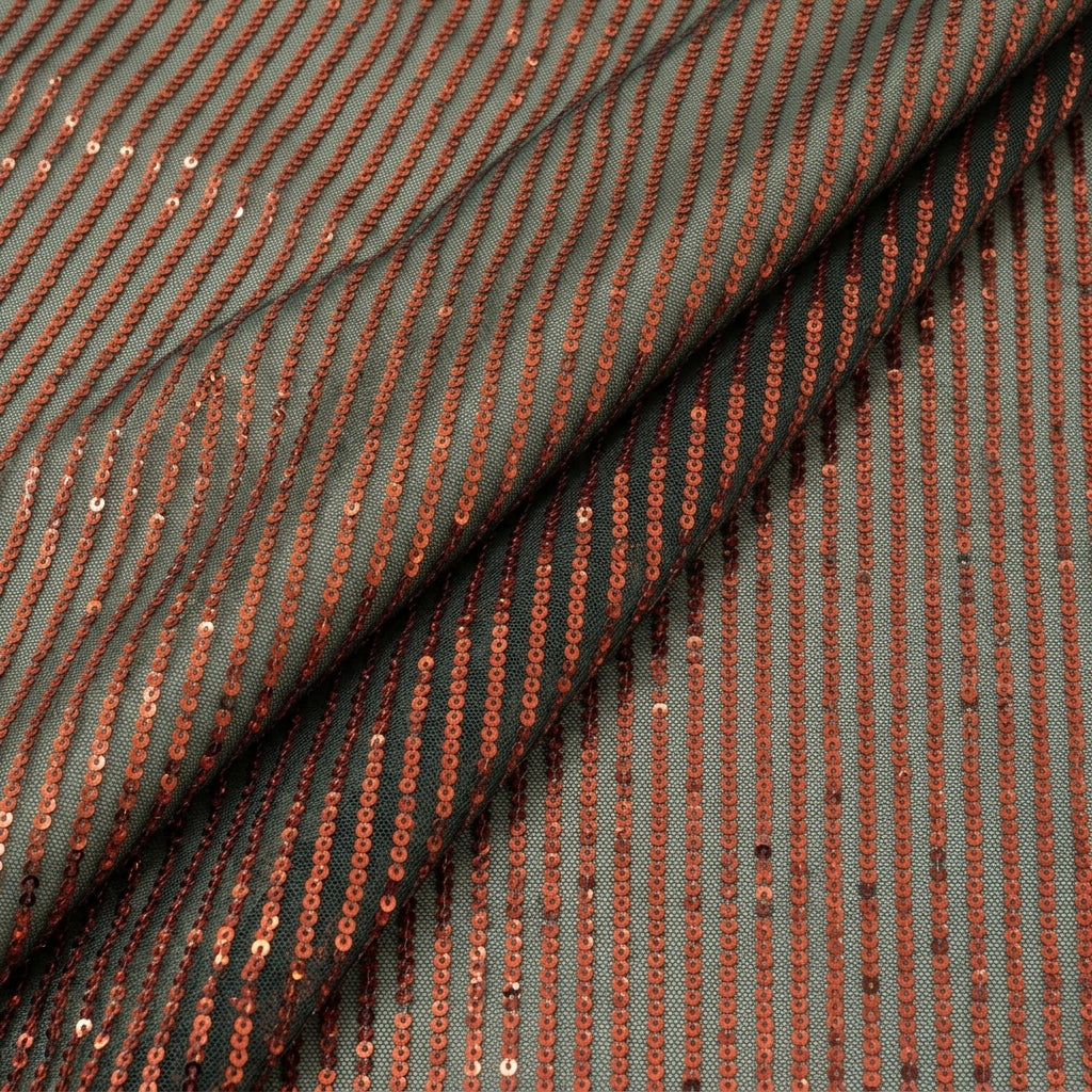 Folded Stretch Black Stretch Net Fabric