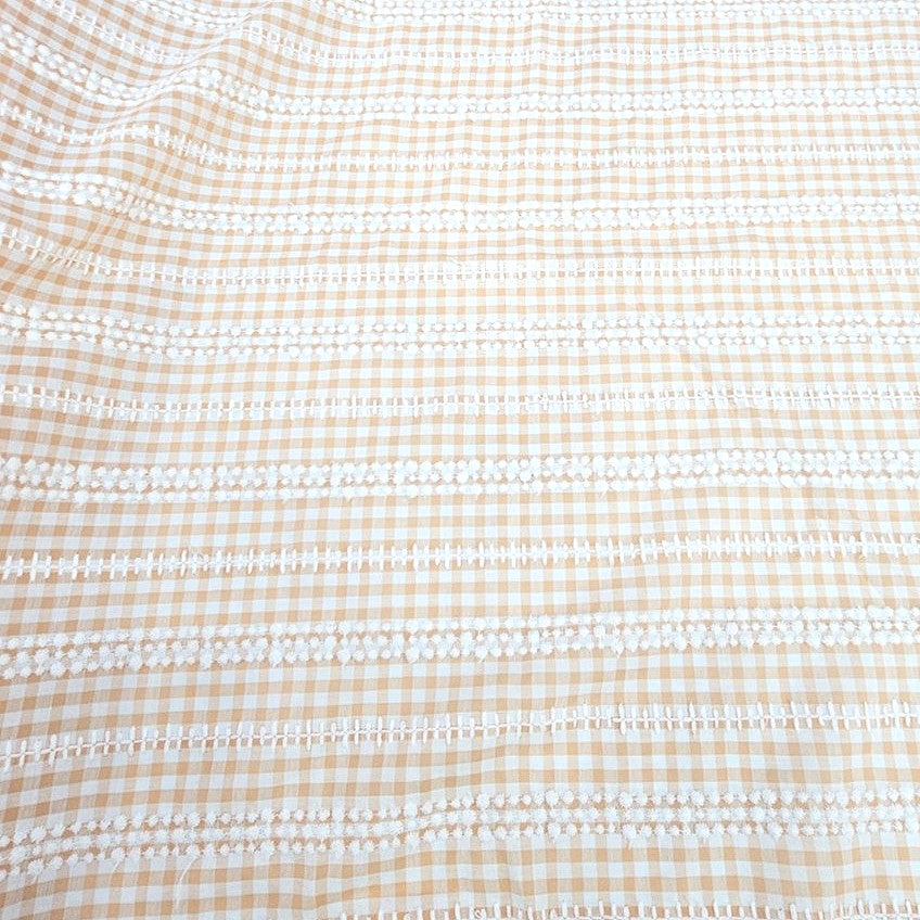 Embroidery Cotton Fabric - EC17233 - Flat fabric