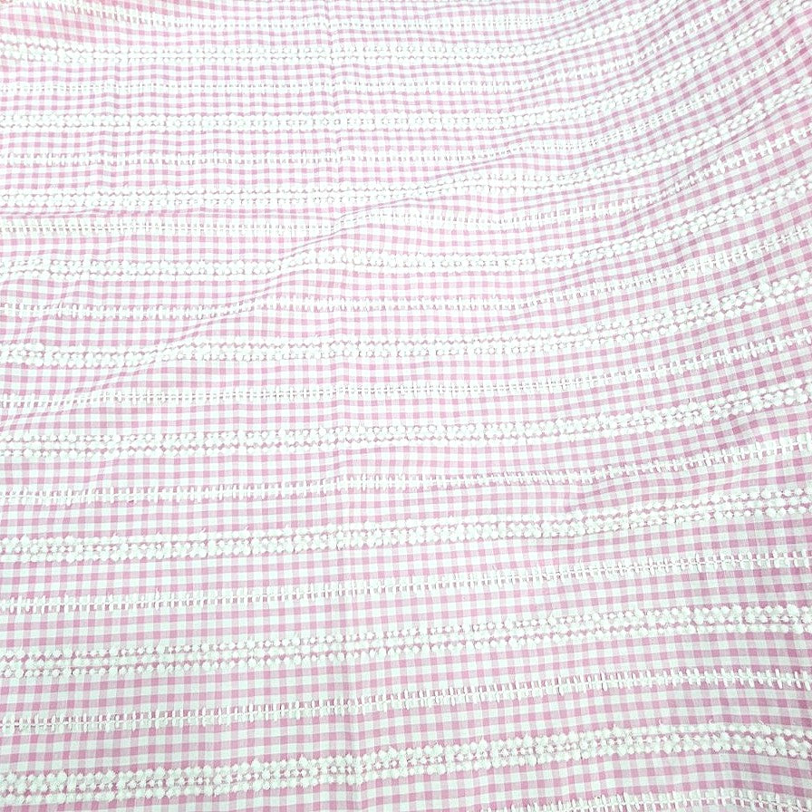Embroidery Cotton Fabric - EC17234 - Flat fabric
