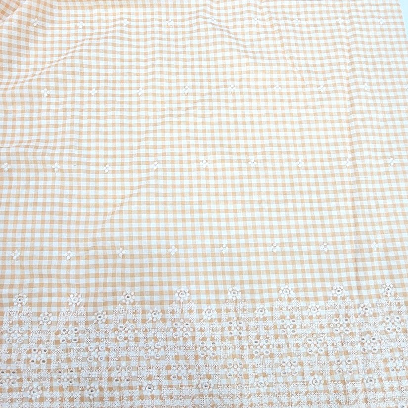 Embroidery Cotton Fabric - EC17236 - Flat fabric