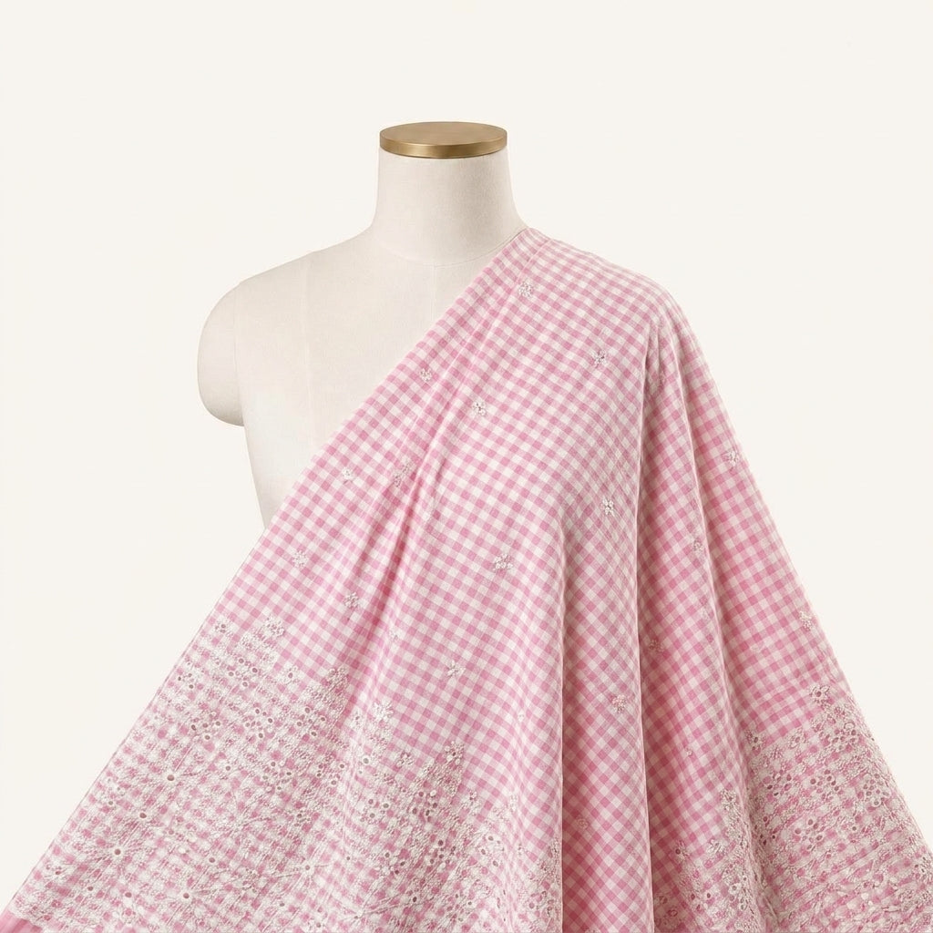 Embroidery Cotton Fabric - EC17237 - saree_drape