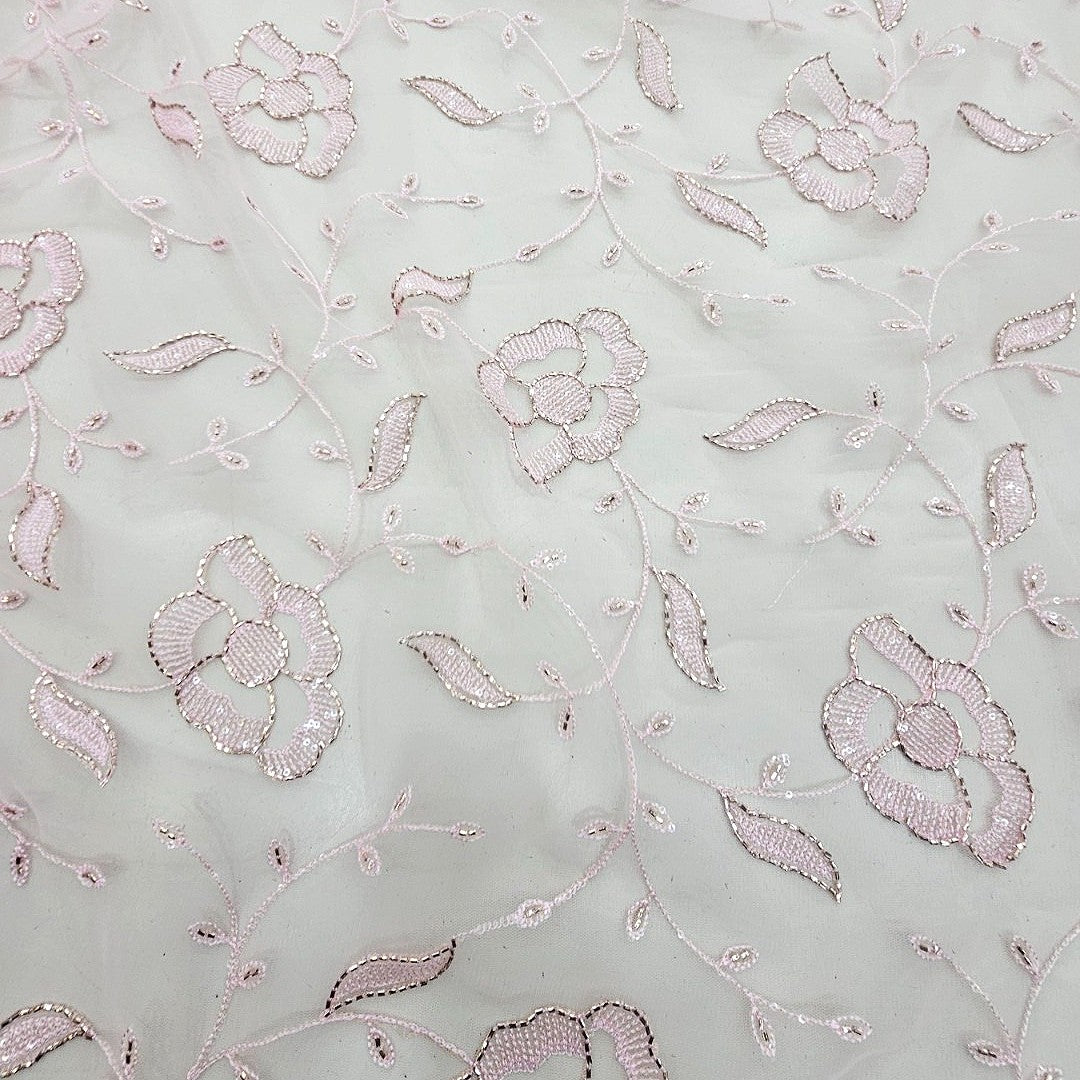 Embroidery Net Fabric - EC17245 - Flat fabric