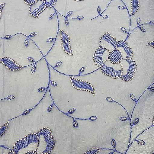Embroidery Net Fabric - EC17248 - Flat fabric