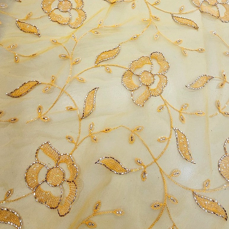 Embroidery Net Fabric - EC17249 - Flat fabric