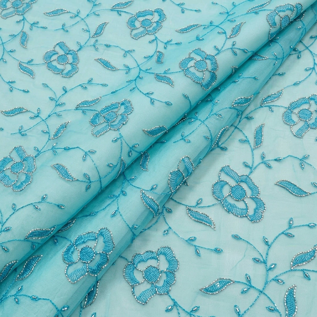 Embroidery Net Fabric - EC17251 - folds