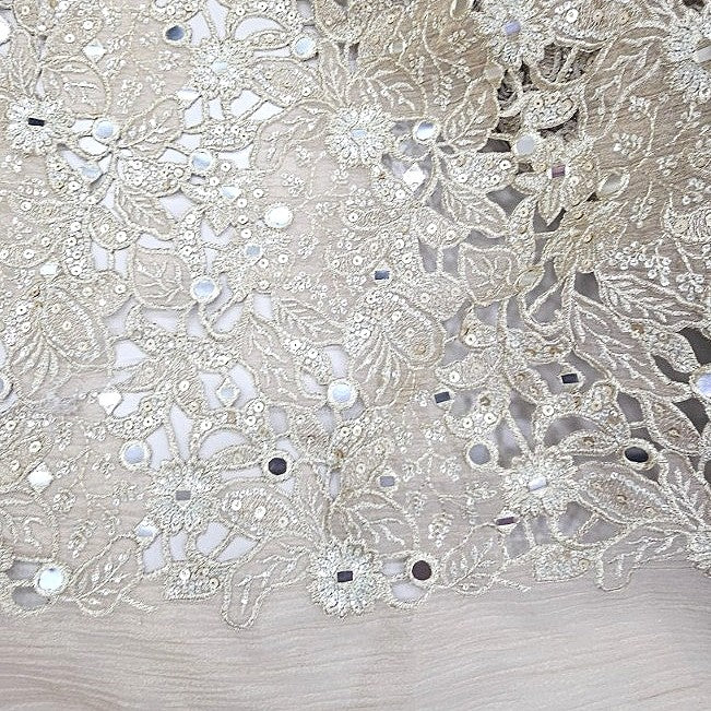 Embroidery Tissue Fabric - EC17254 - Flat fabric