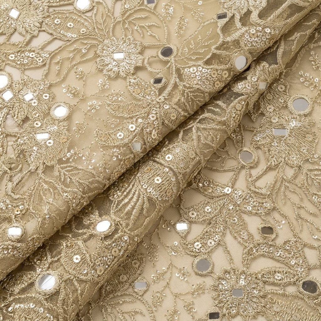 Embroidery Tissue Fabric - EC17255 - folds