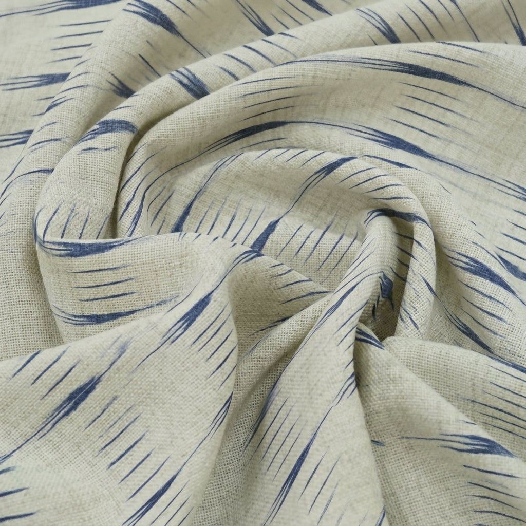 Swirled Ikat Cream Ikat Cotton Fabric