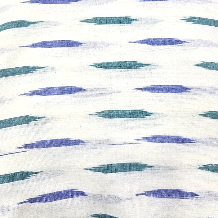 Cream Ikat Cotton Fabric - EC17261 - EC17261 - Flat fabric