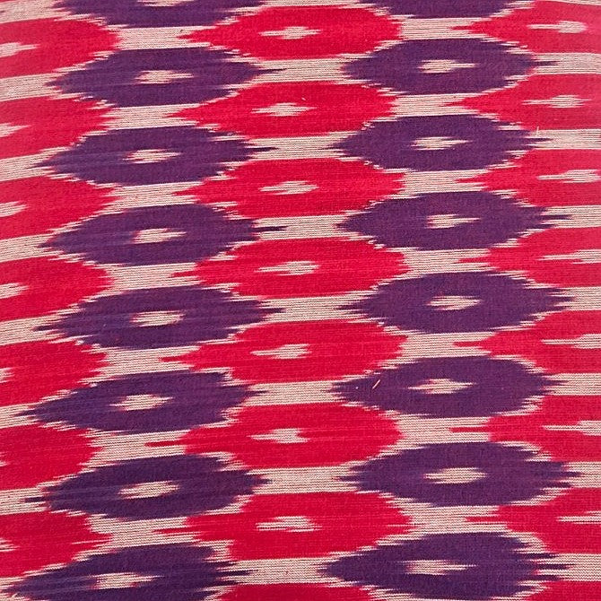 Ikat Cotton Fabric - EC17263 - Flat fabric