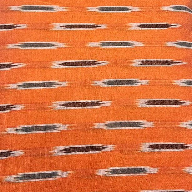 Ikat Cotton Fabric - EC17265 - Flat fabric