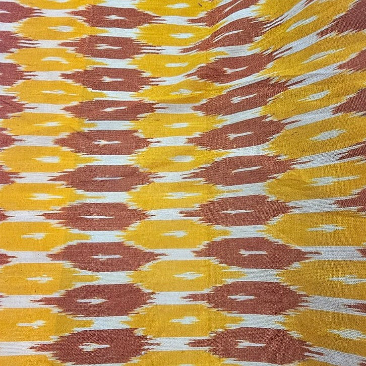 Ikat Cotton Fabric - EC17266 - Flat fabric