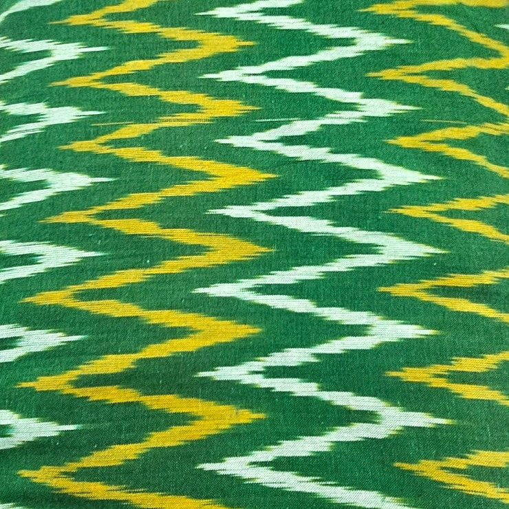 Ikat Cotton Fabric - EC17271 - Flat fabric