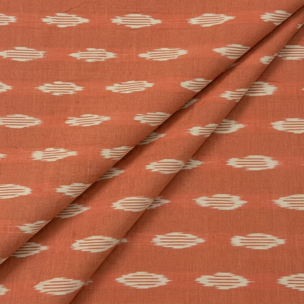Folded Ikat Mustard Yellow Ikat Cotton Fabric