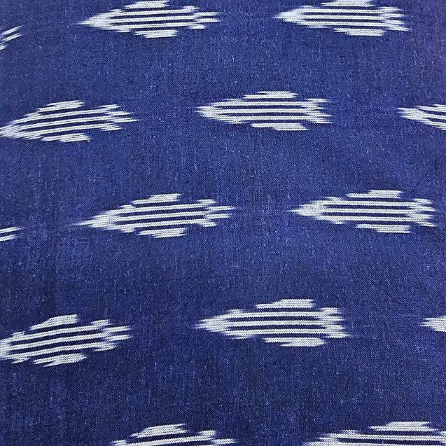 Ikat Cotton Fabric - EC17278 - Flat fabric