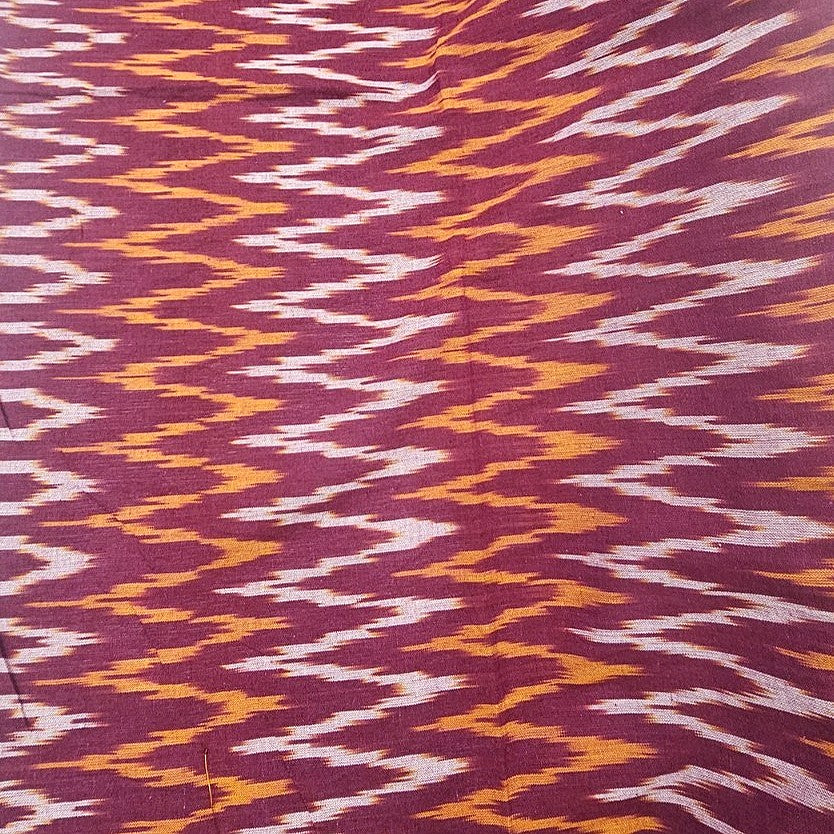 Ikat Cotton Fabric - EC17281 - Flat fabric