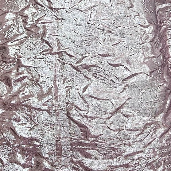Embossed Foil Floral Crepe Fabric - EC17291 - Flat fabric