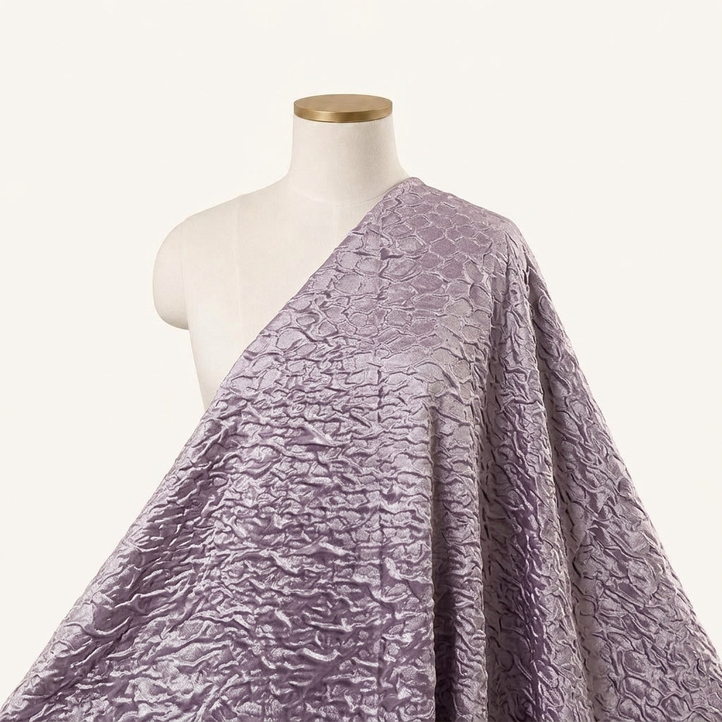 Embossed Foil Crepe Fabric - EC17298 - saree_drape