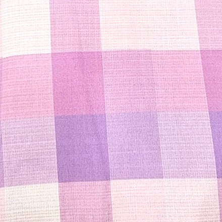 Checked Raw Silk Fabric - EC17329 - Flat fabric