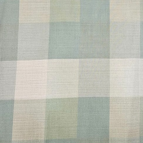 Checked Raw Silk Fabric - EC17335 - Flat fabric