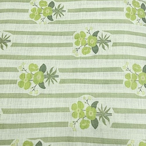 Floral Linen Slub Fabric - EC17347 - Flat fabric