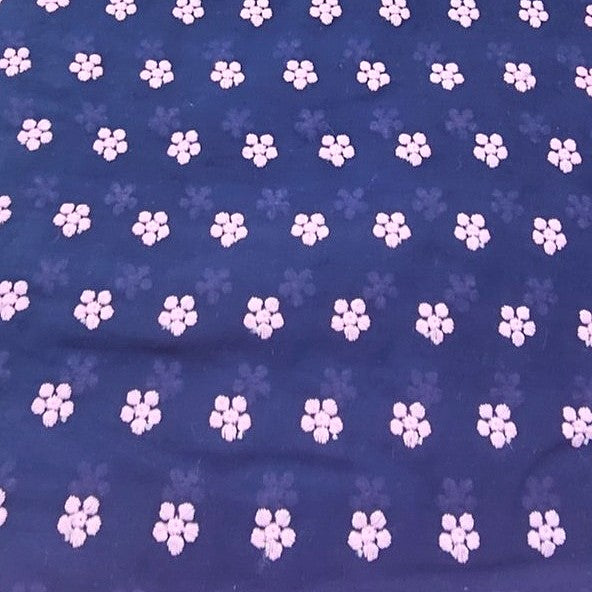 Embroidery Cotton Fabric - EC17383 - Flat fabric