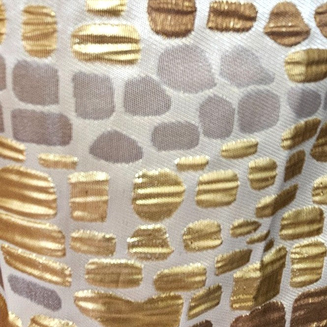 Embossed Tissue & Shimmer Fabric - EC17460 - Flat fabric